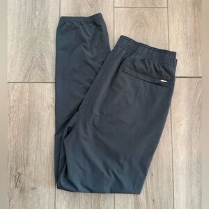 Vuori Kore Jogger Pants Mens Large L Gray Lined Performance Stretch Gym V456
